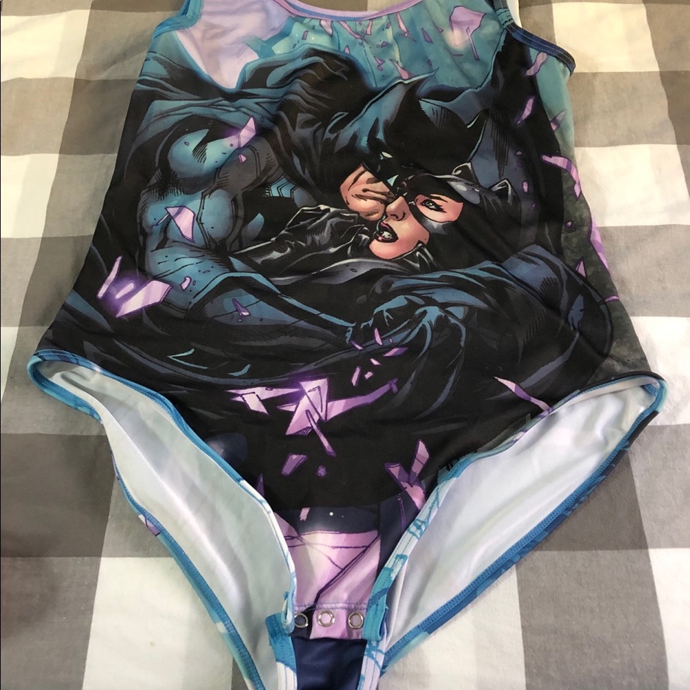 Batman and Catwoman bathing suits